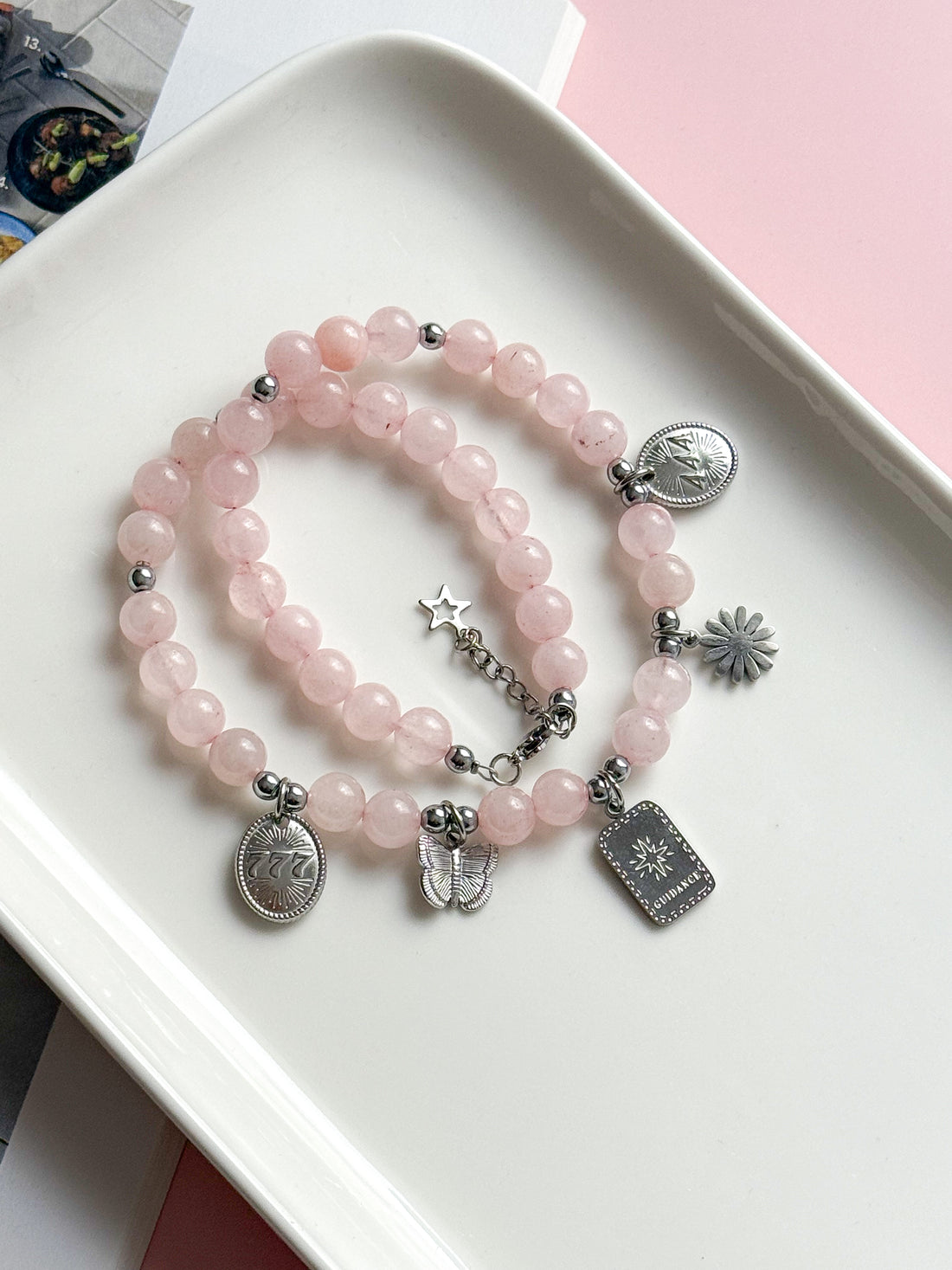 Collier GIANNA - Quartz rose