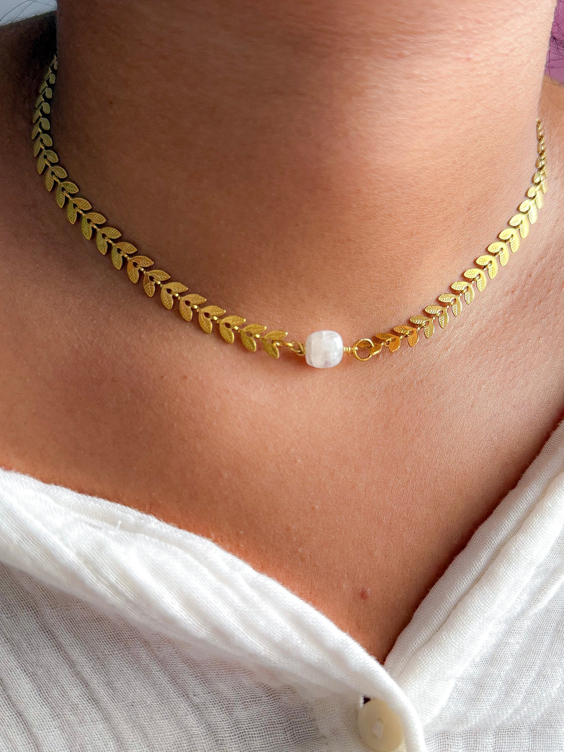 Collier MARIANNE - Pierre de Lune