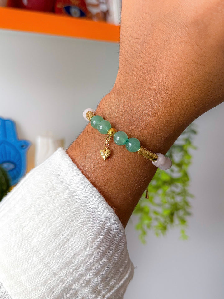 Bracelet NOÉLIE - Aventurine et Calcite