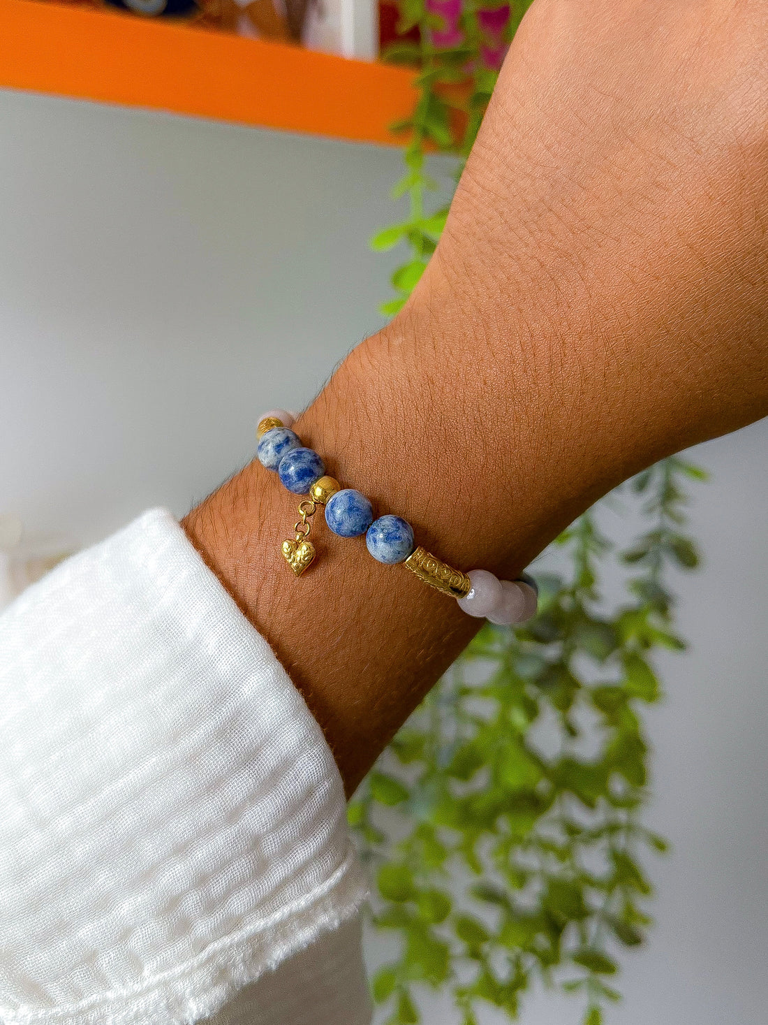 Bracelet CARMEN - Sodalite et Calcite
