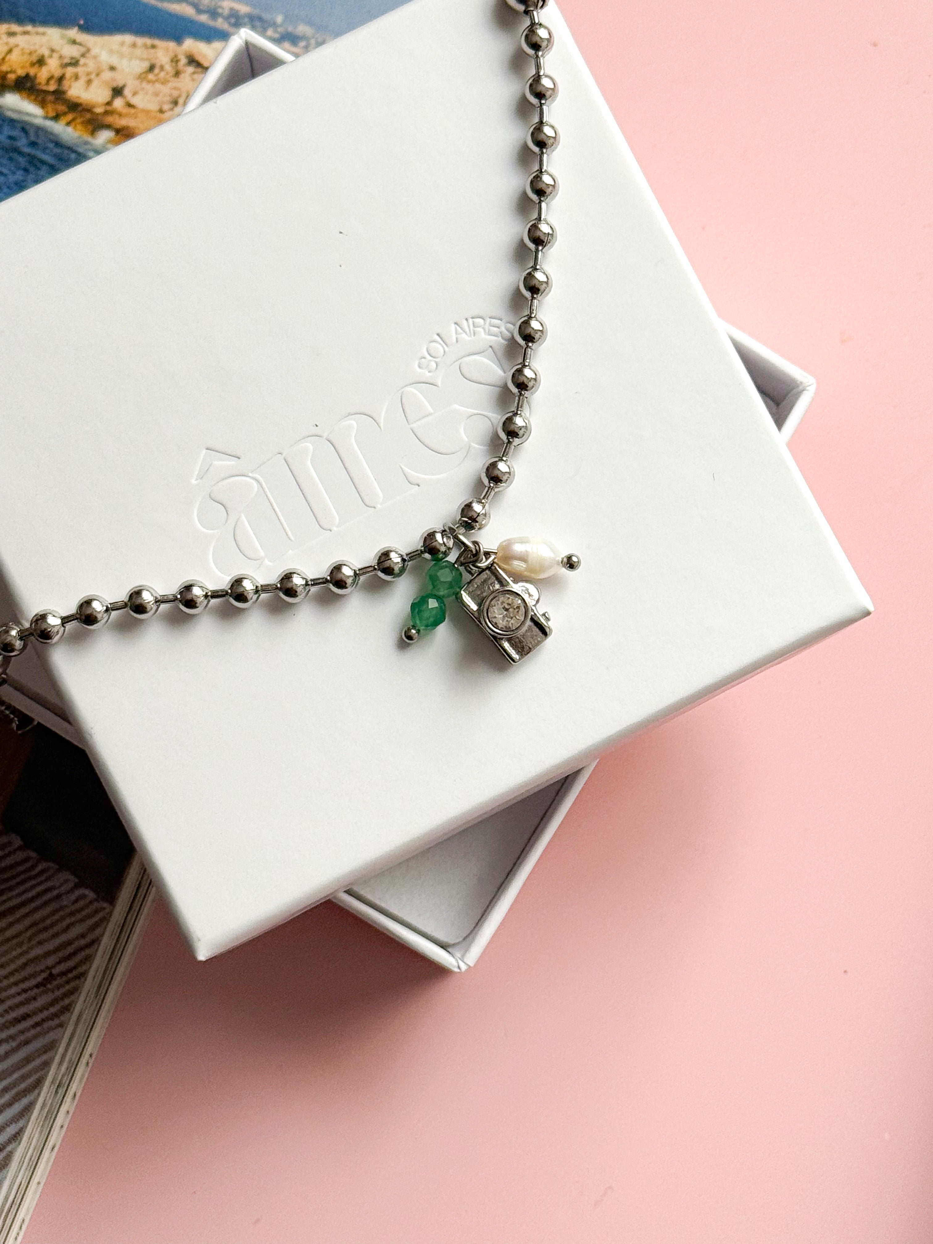 Bracelet FRANÇOISE - Aventurine et Perle d'eau douce
