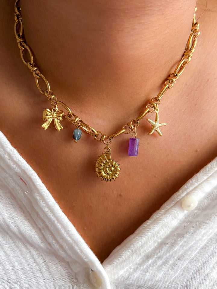 Collier LOGANE - Améthyste et Aigue-marine