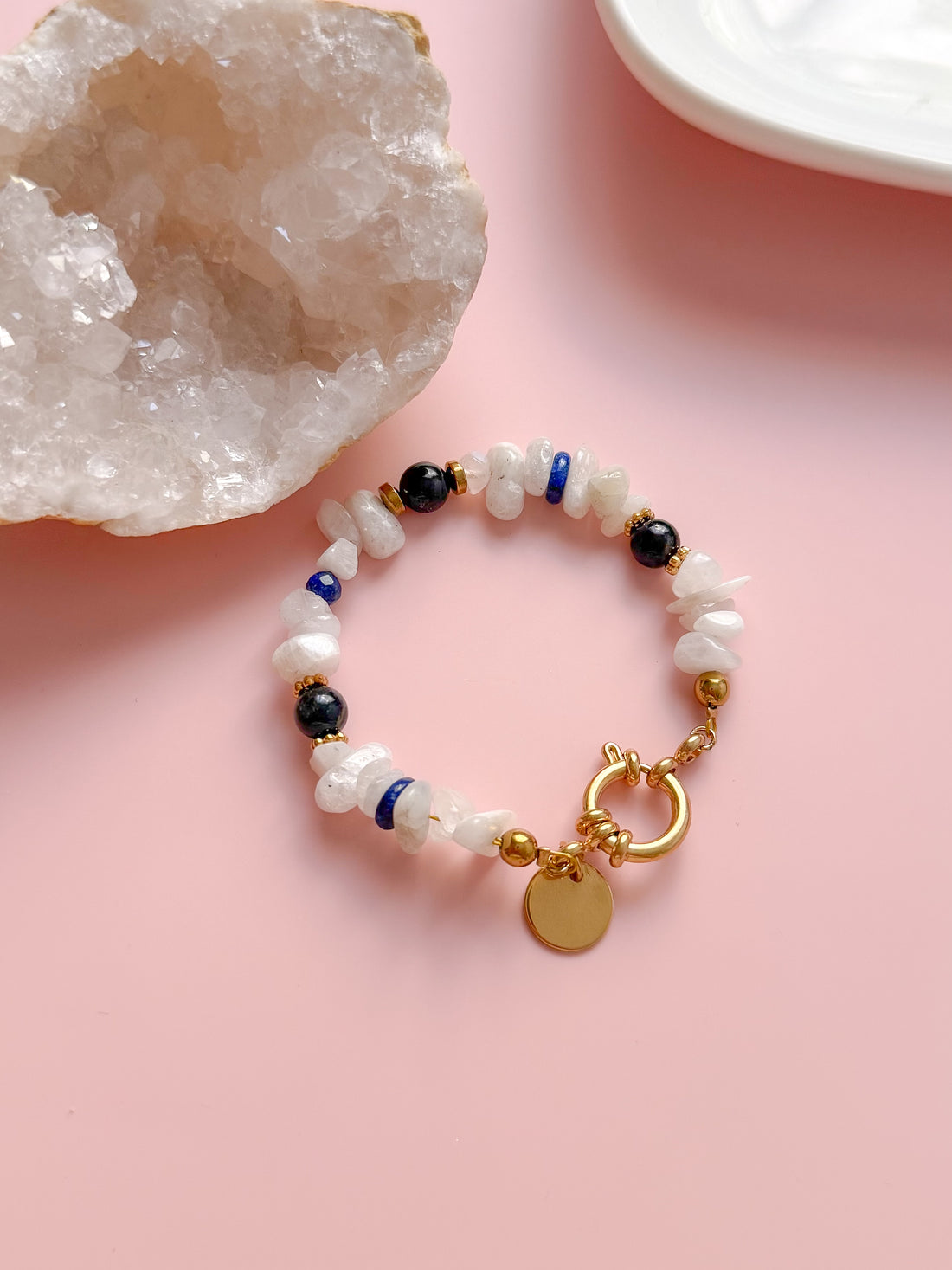 Bracelet NADÈGE personnalisable - Pierres multiples
