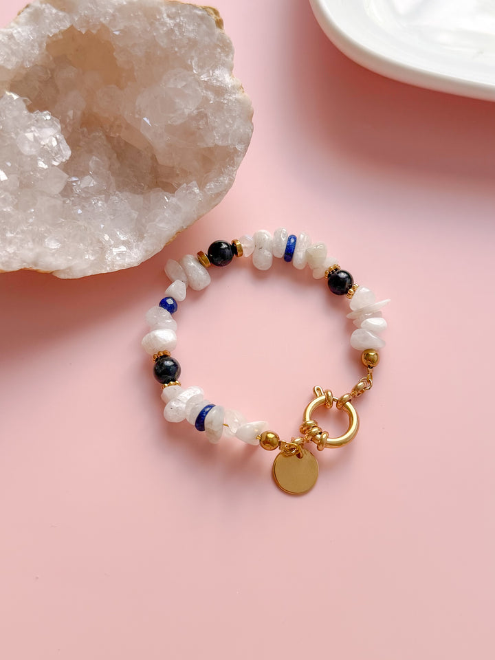 Bracelet NADÈGE personnalisable - Pierres multiples