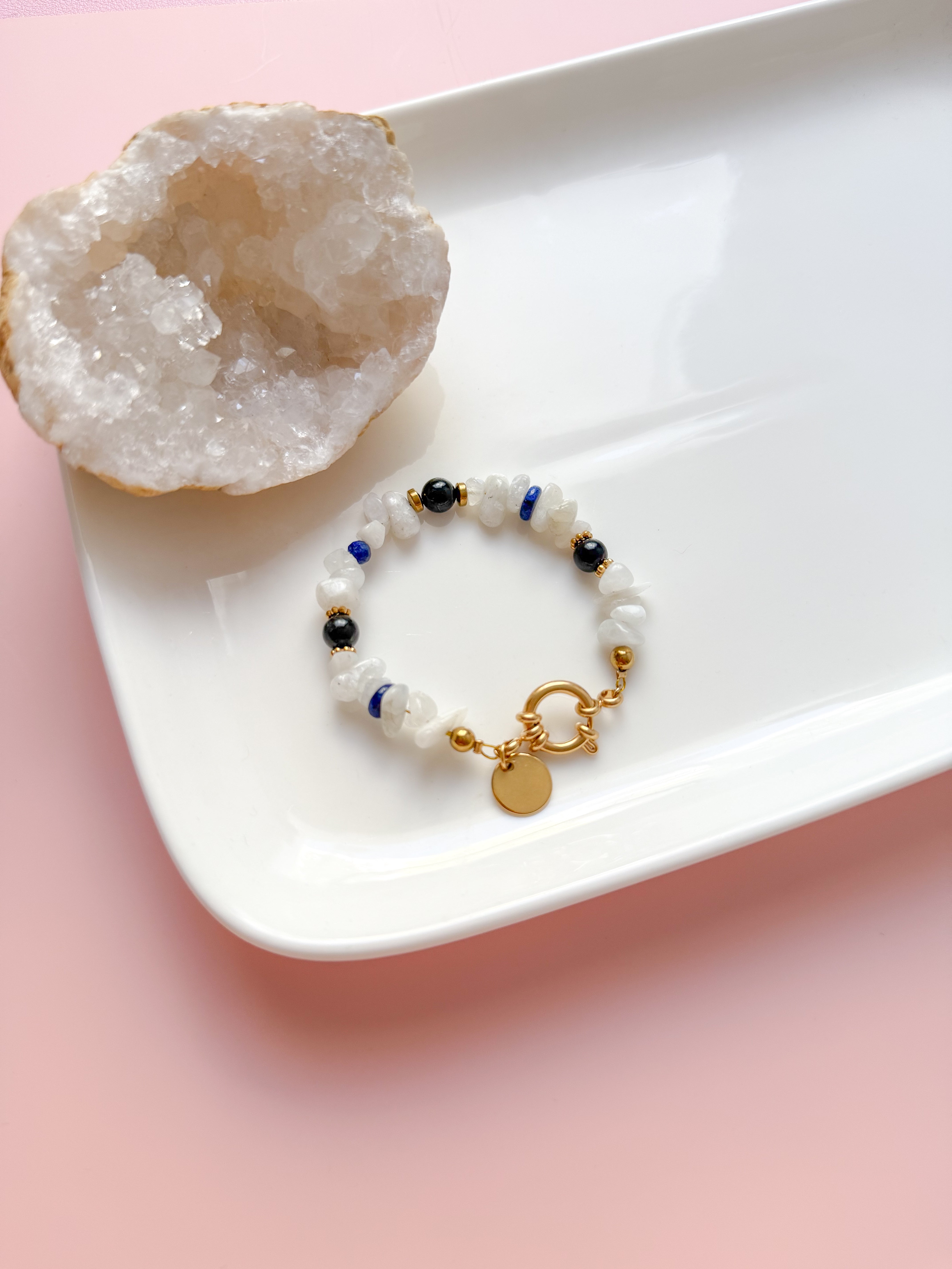 Bracelet NADÈGE personnalisable - Pierres multiples