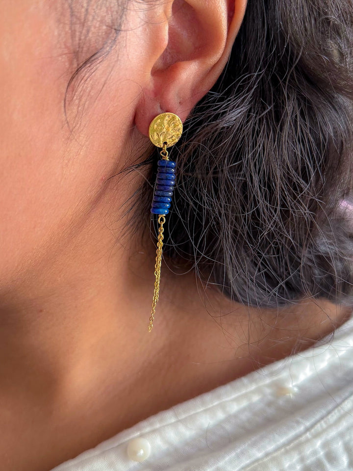 Boucles d'oreilles MICKAELA - Lapis Lazuli